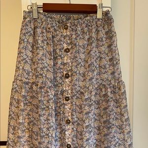 Long flowy skirt with elastic waist band!